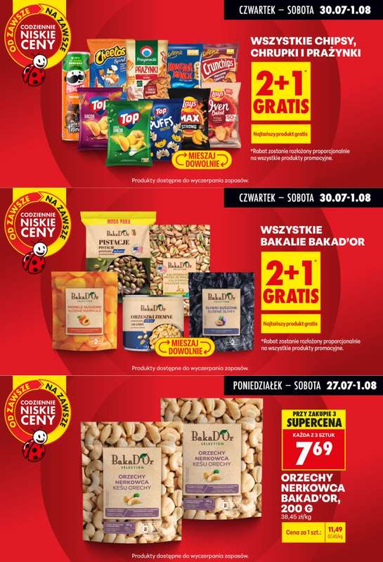 Biedronka - gazetka promocyjna Biedronkowe oszczędności od czwartku od czwartku 30.07 do soboty 01.08 - strona 7