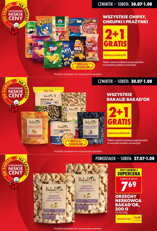 Biedronka - gazetka promocyjna Biedronkowe oszczędności od czwartku od czwartku 30.07 do soboty 01.08 - strona 7