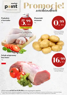 Market Point - gazetka promocyjna Promocje weekendowe od czwartku 30.07 do soboty 01.08