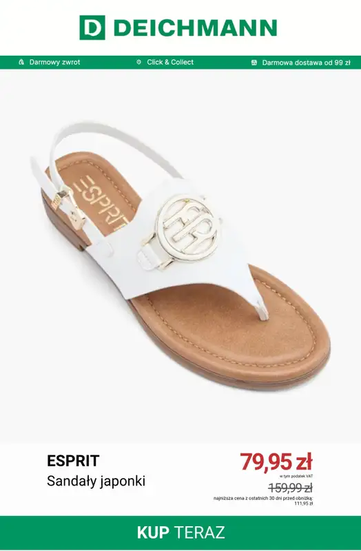 Deichmann - gazetka promocyjna Modne japonki od czwartku 30.07  - strona 6