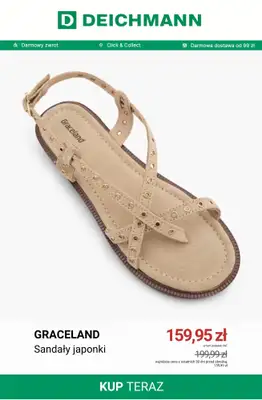 Deichmann - gazetka promocyjna Modne japonki od czwartku 30.07  - strona 9