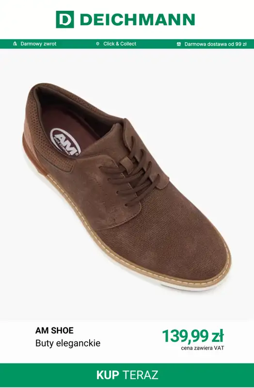 Deichmann - gazetka promocyjna Eleganckie buty męskie od piątku 31.07  - strona 10
