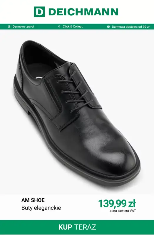 Deichmann - gazetka promocyjna Eleganckie buty męskie od piątku 31.07  - strona 11