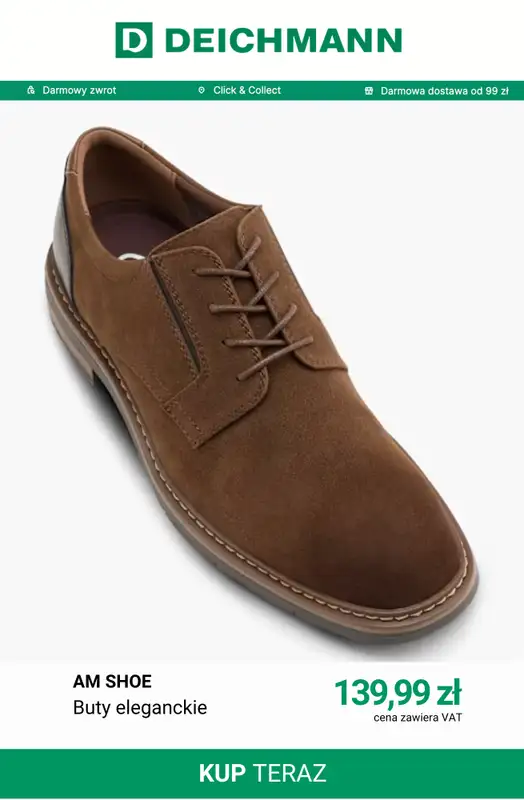 Deichmann - gazetka promocyjna Eleganckie buty męskie od piątku 31.07  - strona 8
