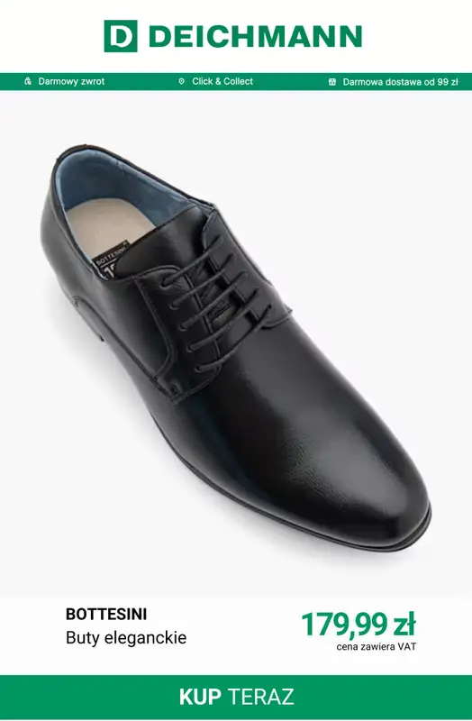 Deichmann - gazetka promocyjna Eleganckie buty męskie od piątku 31.07  - strona 2