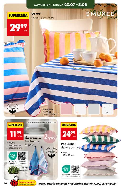 Biedronka - gazetka promocyjna Hity i inspiracje, od 20.07 od poniedziałku 20.07 do środy 05.08 - strona 40