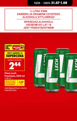 Biedronka - gazetka promocyjna Najlepsze oferty na PIWO! od czwartku 30.07 do soboty 01.08 - strona 4