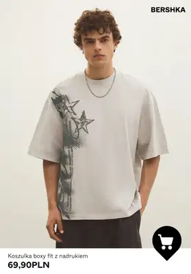 Bershka - gazetka promocyjna Koszulki męskie z nadrukiem od czwartku 30.07  - strona 9