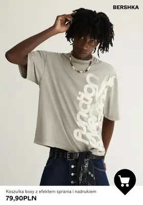 Bershka - gazetka promocyjna Koszulki męskie z nadrukiem od czwartku 30.07  - strona 8
