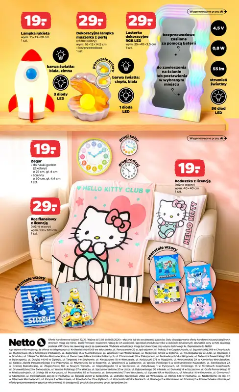 Netto - gazetka promocyjna Inspiracje tygodnia Pokój Dziecka  do soboty 08.08 - strona 3