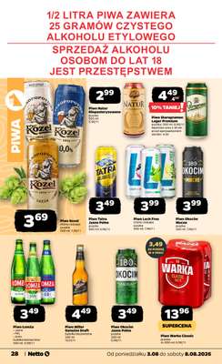 Netto - gazetka promocyjna Gazetka Spożywcza od poniedziałku 03.08 do soboty 08.08 - strona 28