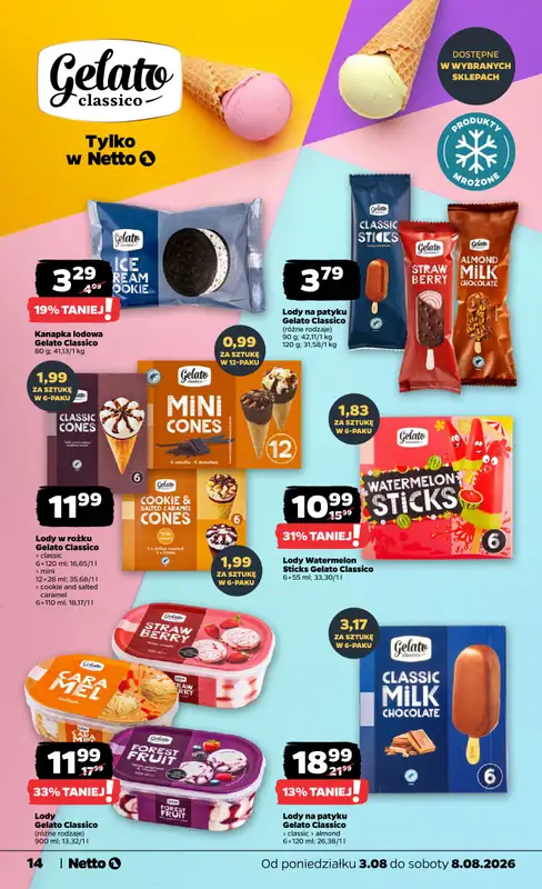 Netto - gazetka promocyjna Gazetka Spożywcza od poniedziałku 03.08 do soboty 08.08 - strona 14