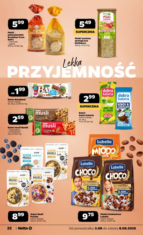 Netto - gazetka promocyjna Gazetka Spożywcza od poniedziałku 03.08 do soboty 08.08 - strona 22