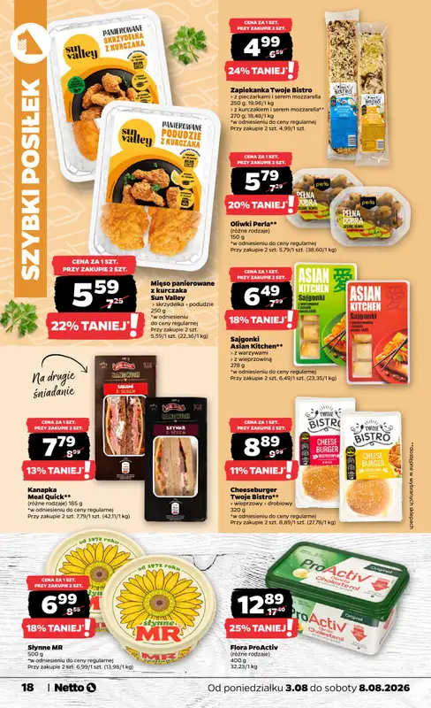 Netto - gazetka promocyjna Gazetka Spożywcza od poniedziałku 03.08 do soboty 08.08 - strona 18