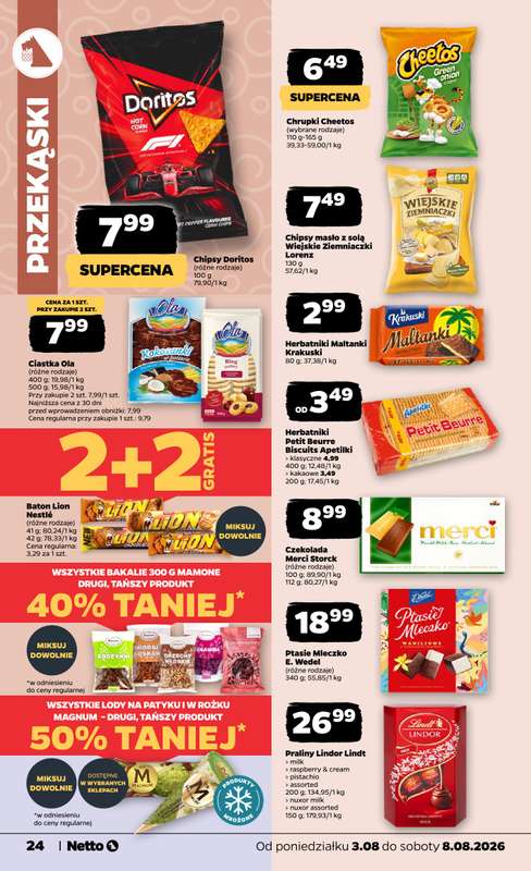 Netto - gazetka promocyjna Gazetka Spożywcza od poniedziałku 03.08 do soboty 08.08 - strona 24