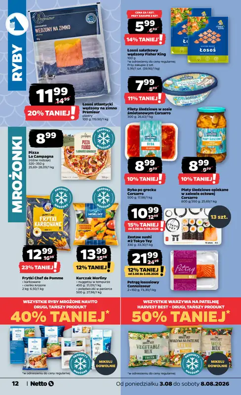 Netto - gazetka promocyjna Gazetka Spożywcza od poniedziałku 03.08 do soboty 08.08 - strona 12