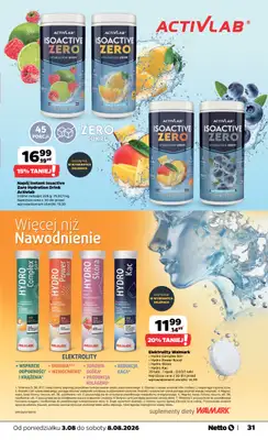 Netto - gazetka promocyjna Gazetka Spożywcza od poniedziałku 03.08 do soboty 08.08 - strona 31