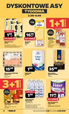 Netto - gazetka promocyjna Gazetka Spożywcza od poniedziałku 03.08 do soboty 08.08 - strona 2