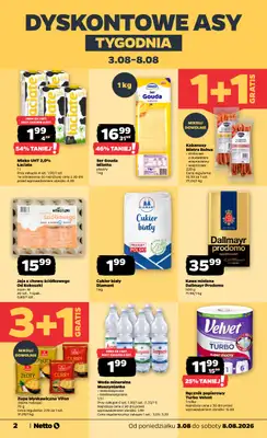 Netto - gazetka promocyjna Gazetka Spożywcza od poniedziałku 03.08 do soboty 08.08 - strona 2