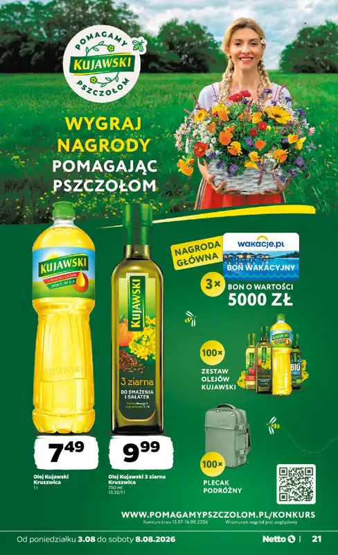 Netto - gazetka promocyjna Gazetka Spożywcza od poniedziałku 03.08 do soboty 08.08 - strona 21