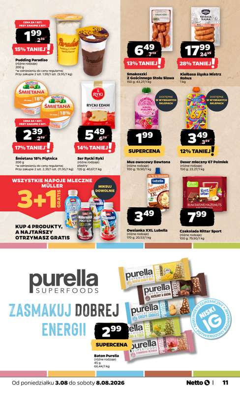 Netto - gazetka promocyjna Gazetka Spożywcza od poniedziałku 03.08 do soboty 08.08 - strona 11