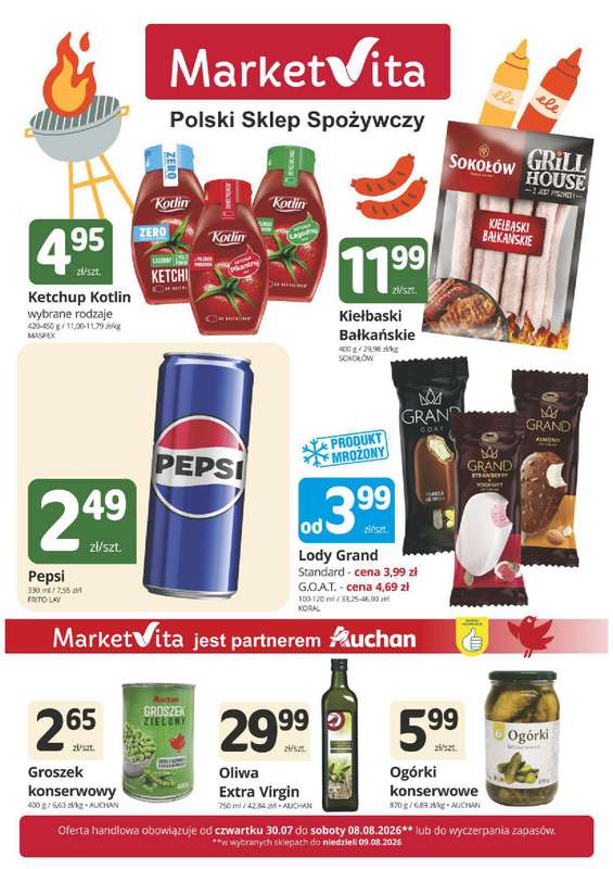 Marketvita - gazetka promocyjna Gazetka od czwartku 30.07 do soboty 08.08