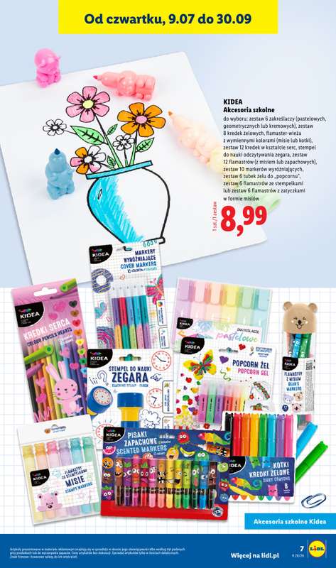 Lidl - gazetka promocyjna Kompletna wyprawka w megacenach od wtorku 14.07 do poniedziałku 31.08 - strona 7