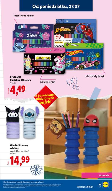 Lidl - gazetka promocyjna Kompletna wyprawka w megacenach od wtorku 14.07 do poniedziałku 31.08 - strona 53