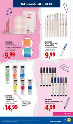 Lidl - gazetka promocyjna Kompletna wyprawka w megacenach od wtorku 14.07 do poniedziałku 31.08 - strona 45