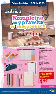 Lidl - gazetka promocyjna Kompletna wyprawka w megacenach od wtorku 14.07 do poniedziałku 31.08 - strona 43
