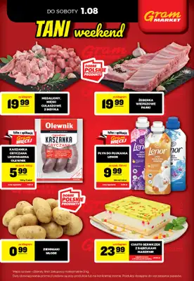 Gram Market - gazetka promocyjna Cały tydzień niskie ceny od piątku 31.07 do środy 05.08 - strona 2