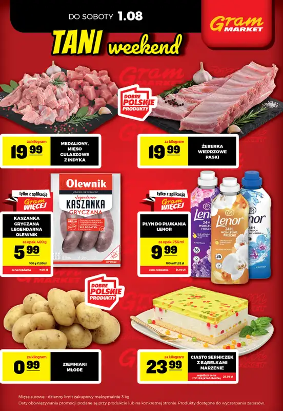 Gram Market - gazetka promocyjna Cały tydzień niskie ceny od piątku 31.07 do środy 05.08 - strona 2