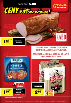 Gram Market - gazetka promocyjna Cały tydzień niskie ceny od piątku 31.07 do środy 05.08 - strona 3