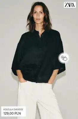 Zara - gazetka promocyjna Koszule lniane od piątku 31.07  - strona 10