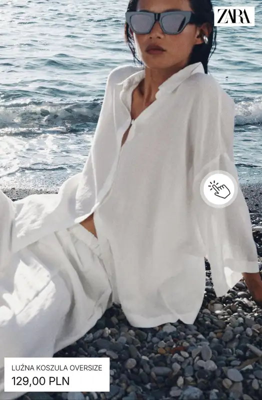 Zara - gazetka promocyjna Koszule lniane od piątku 31.07  - strona 6