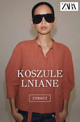 Zara - gazetka promocyjna Koszule lniane od piątku 31.07 