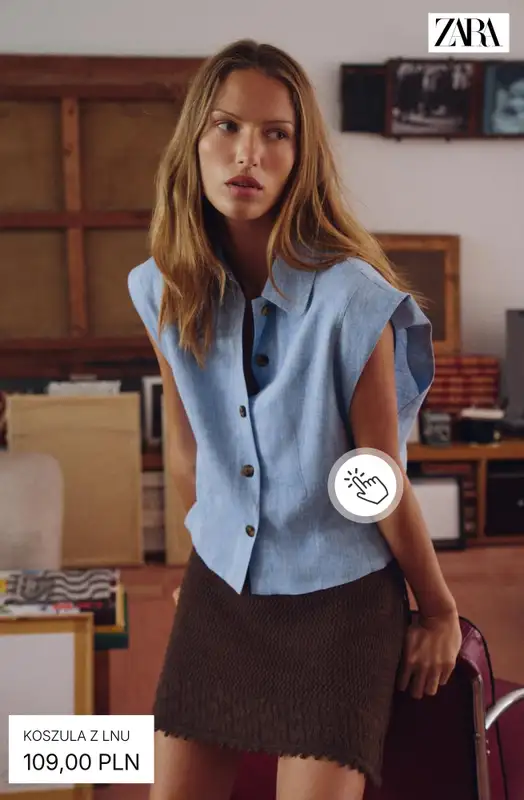 Zara - gazetka promocyjna Koszule lniane od piątku 31.07  - strona 9