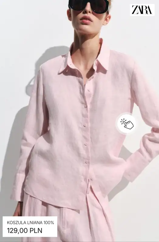 Zara - gazetka promocyjna Koszule lniane od piątku 31.07  - strona 5