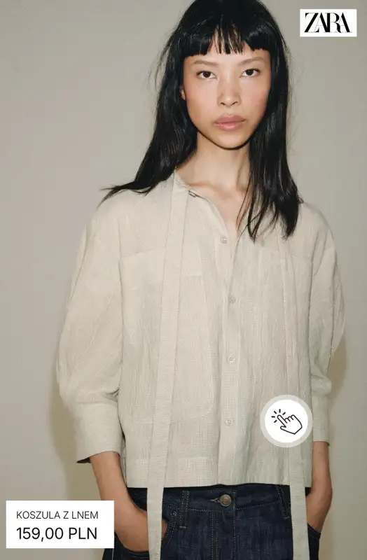 Zara - gazetka promocyjna Koszule lniane od piątku 31.07  - strona 11
