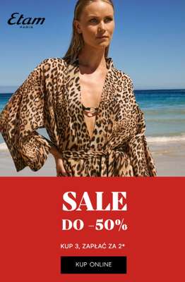 Etam - gazetka promocyjna SALE do -50% od czwartku 30.07 do wtorku 04.08