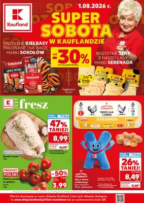 Kaufland - gazetka promocyjna Oferta Kaufland - SUPER SOBOTA od soboty 01.08 do soboty 01.08