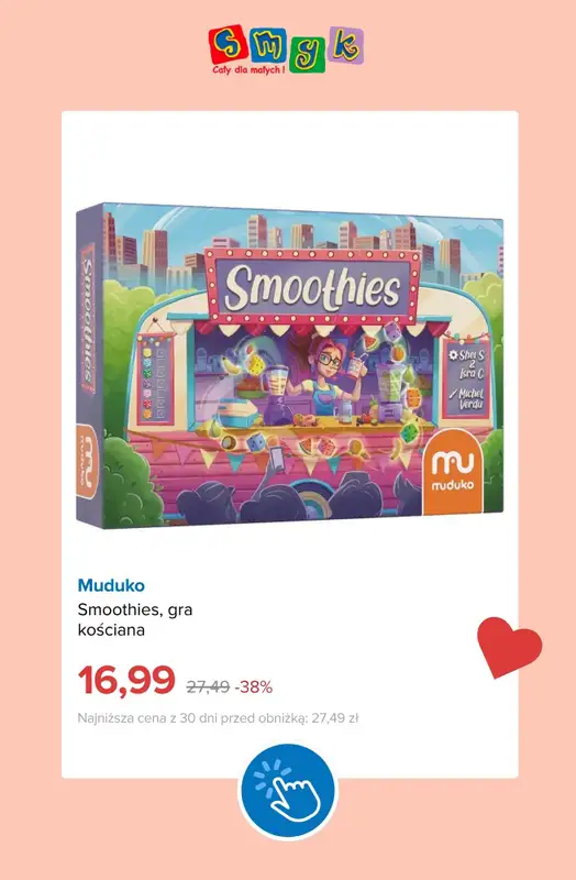 Smyk - gazetka promocyjna Gry planszowe do -60% od czwartku 30.07 do poniedziałku 03.08 - strona 12
