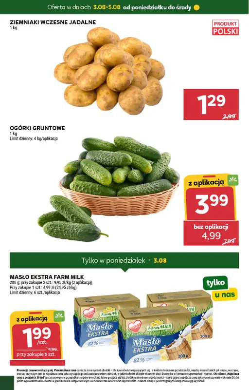 Stokrotka - gazetka promocyjna Hity na start od poniedziałku 03.08 do środy 05.08 - strona 2