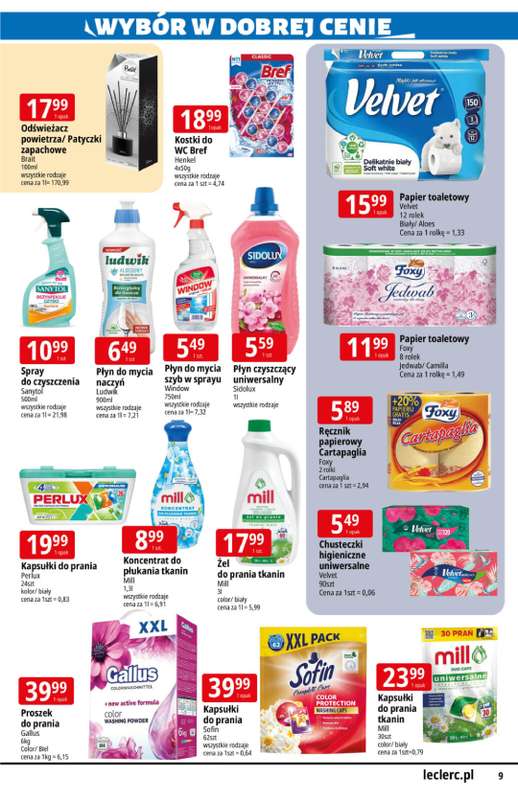 Leclerc - gazetka promocyjna Katalog Urodzinowy od poniedziałku 03.08 do niedzieli 16.08 - strona 9