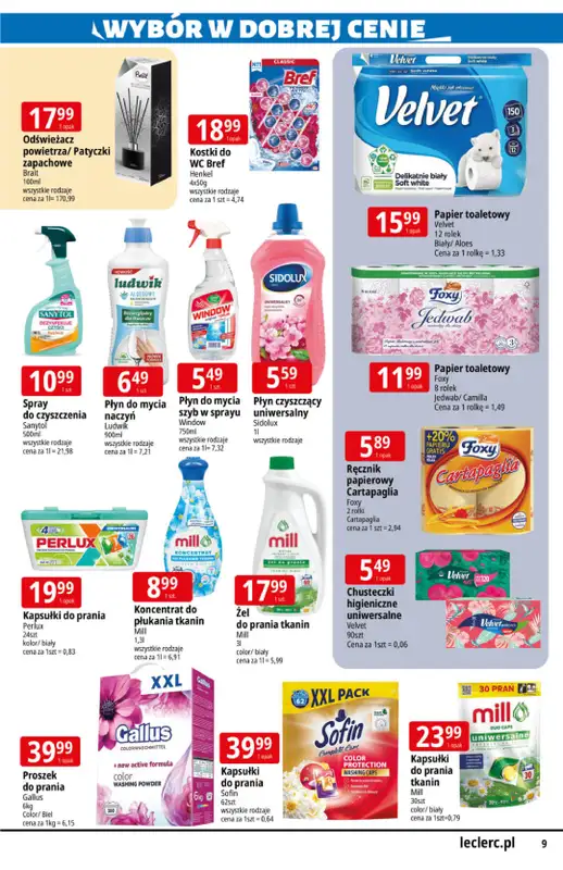 Leclerc - gazetka promocyjna Katalog Urodzinowy od poniedziałku 03.08 do niedzieli 16.08 - strona 9
