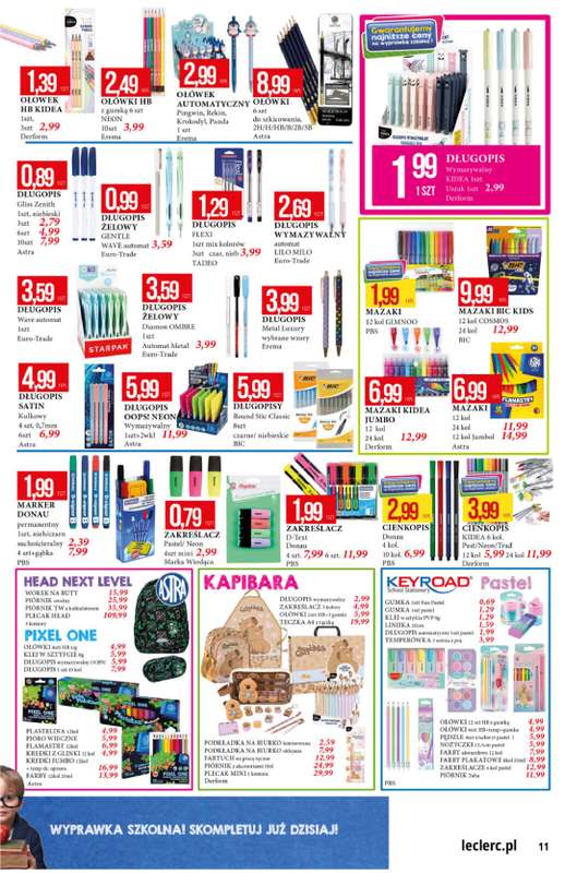 Leclerc - gazetka promocyjna Katalog Urodzinowy od poniedziałku 03.08 do niedzieli 16.08 - strona 11