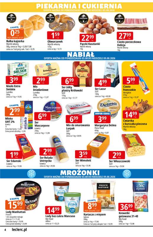 Leclerc - gazetka promocyjna Katalog Urodzinowy od poniedziałku 03.08 do niedzieli 16.08 - strona 4