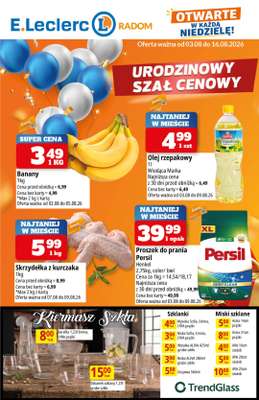 Leclerc - gazetka promocyjna Katalog Urodzinowy od poniedziałku 03.08 do niedzieli 16.08