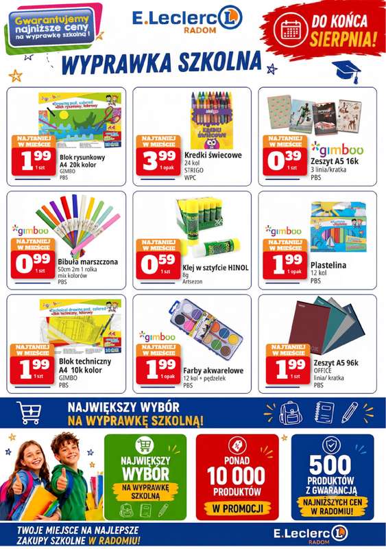 Leclerc - gazetka promocyjna Szkolne Promocje od piątku 31.07 do środy 09.09 - strona 3
