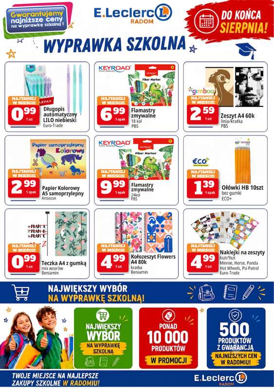Leclerc - gazetka promocyjna Szkolne Promocje od piątku 31.07 do środy 09.09 - strona 6